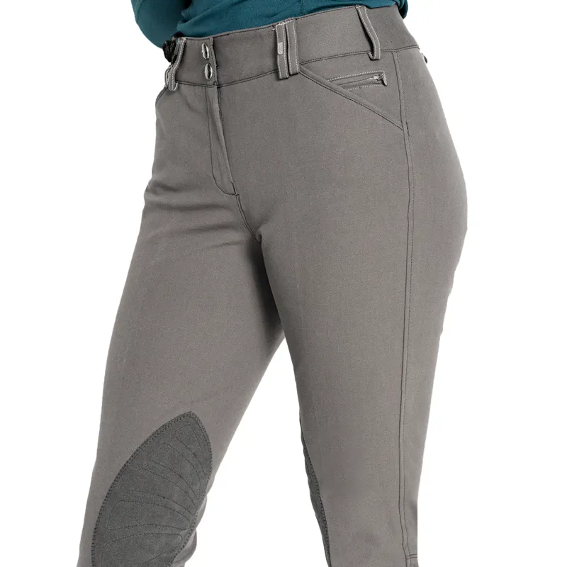 Tredstep Solo Classic KP Breeches - Grey-1